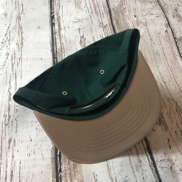 Vintage SnapBack Green Olive YoungAn Hat Rare - Picture 3 of 4